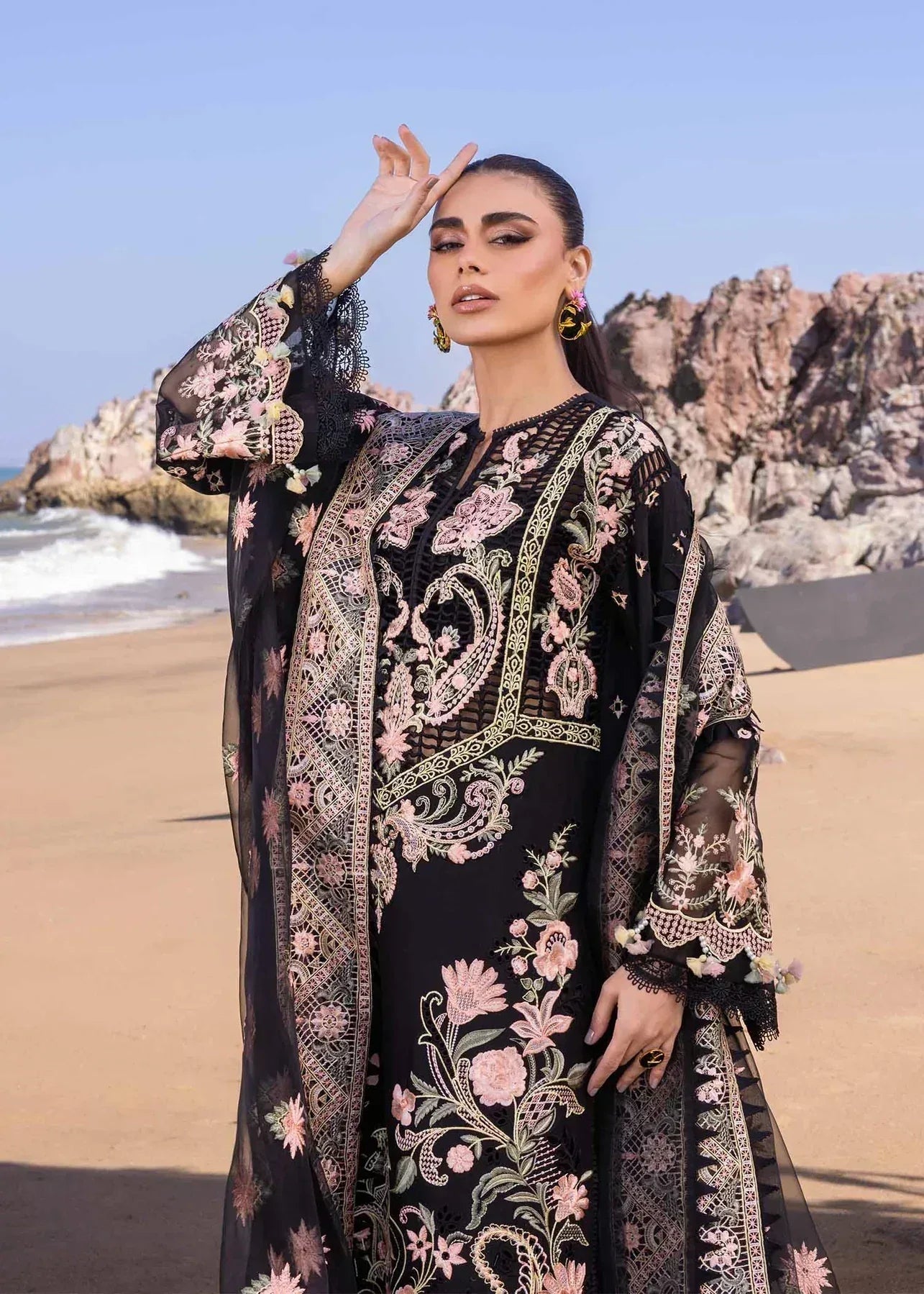 Akbar Aslam | Oasis Lawn 24 | Iris - Aqsa Fabrics