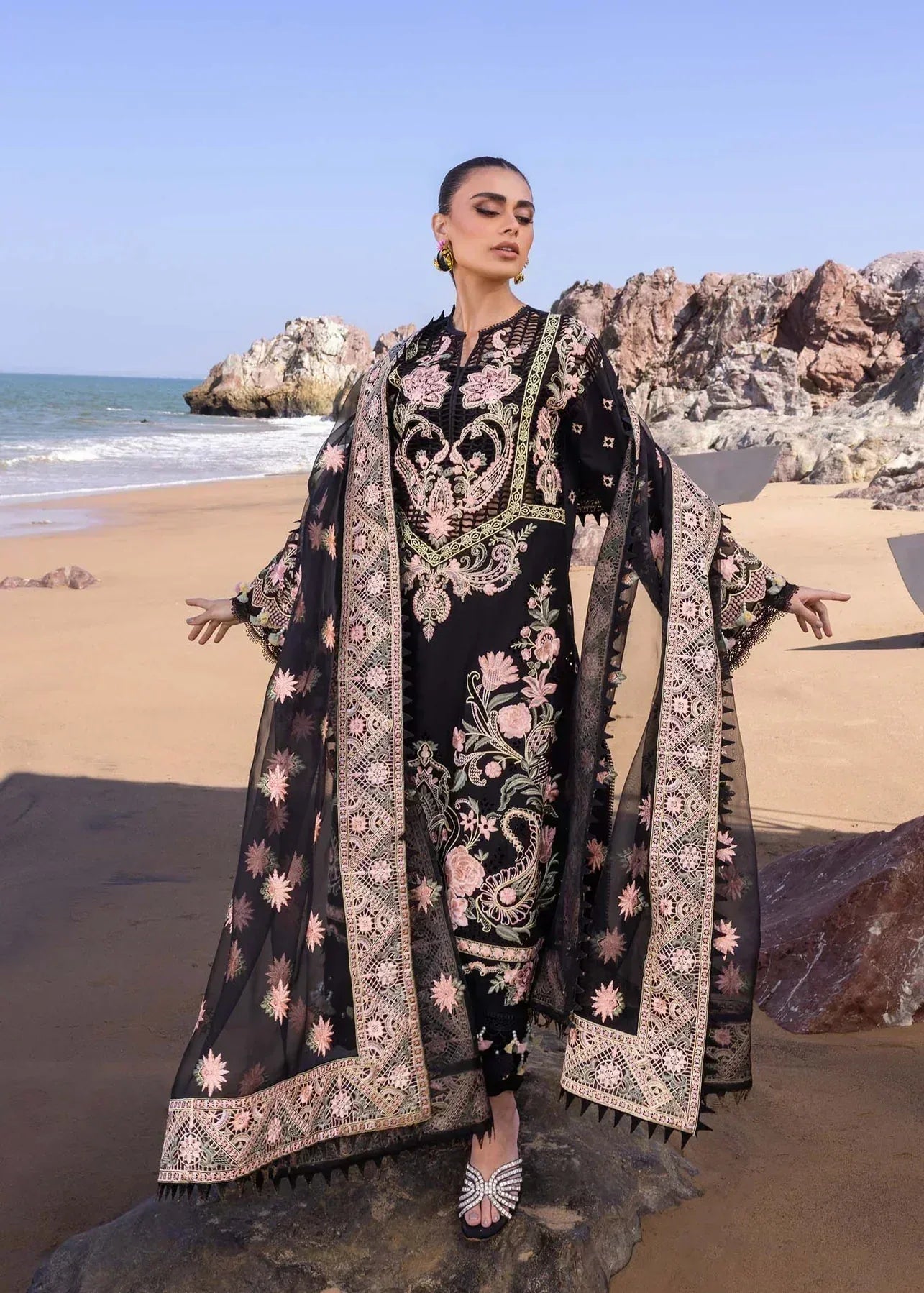 Akbar Aslam | Oasis Lawn 24 | Iris - Aqsa Fabrics