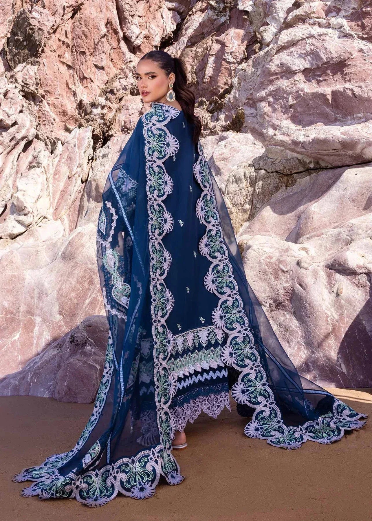 Akbar Aslam | Oasis Lawn 24 | Blue Bell - Aqsa Fabrics