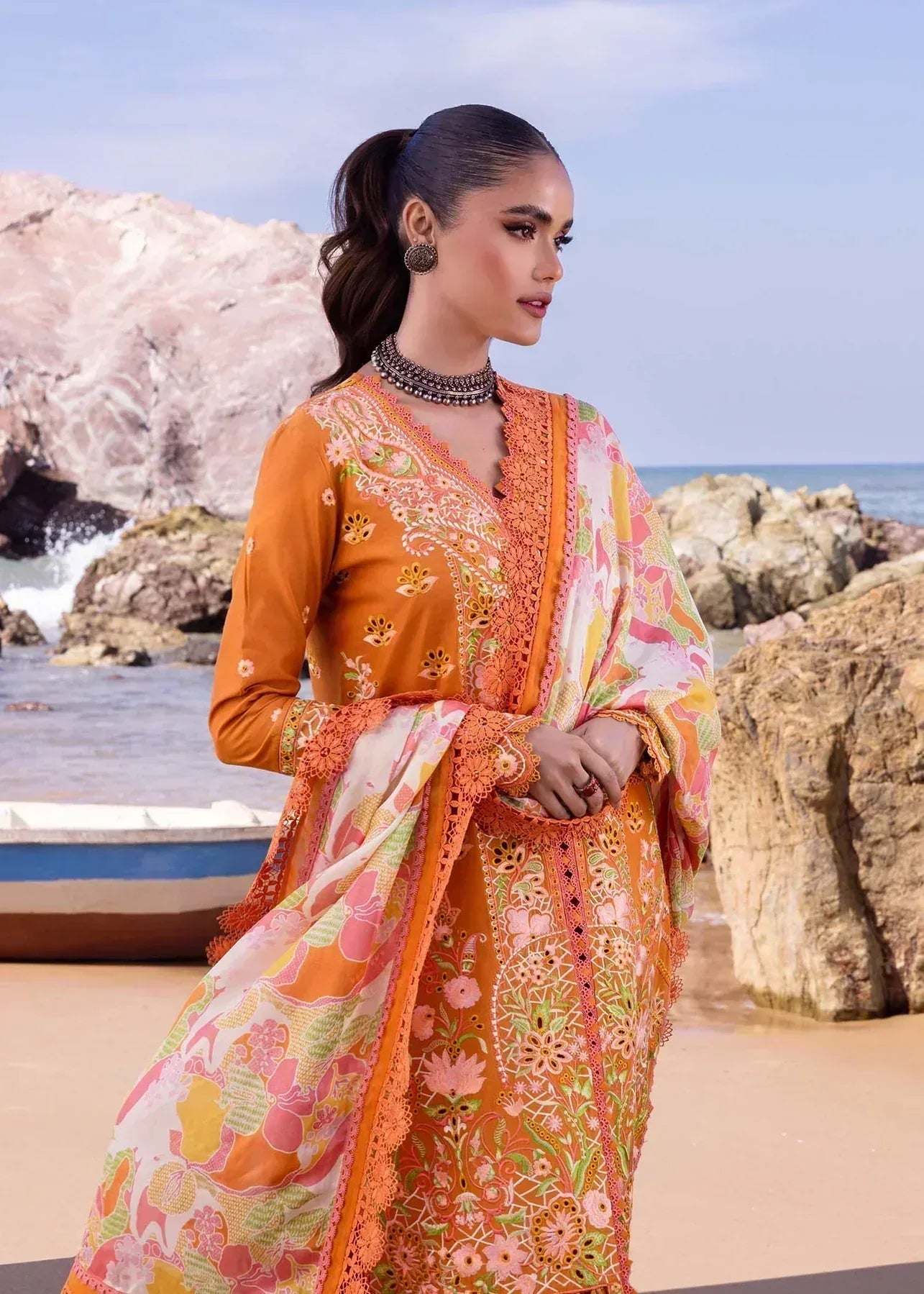 Akbar Aslam | Oasis Lawn 24 | Calla Lily - Aqsa Fabrics