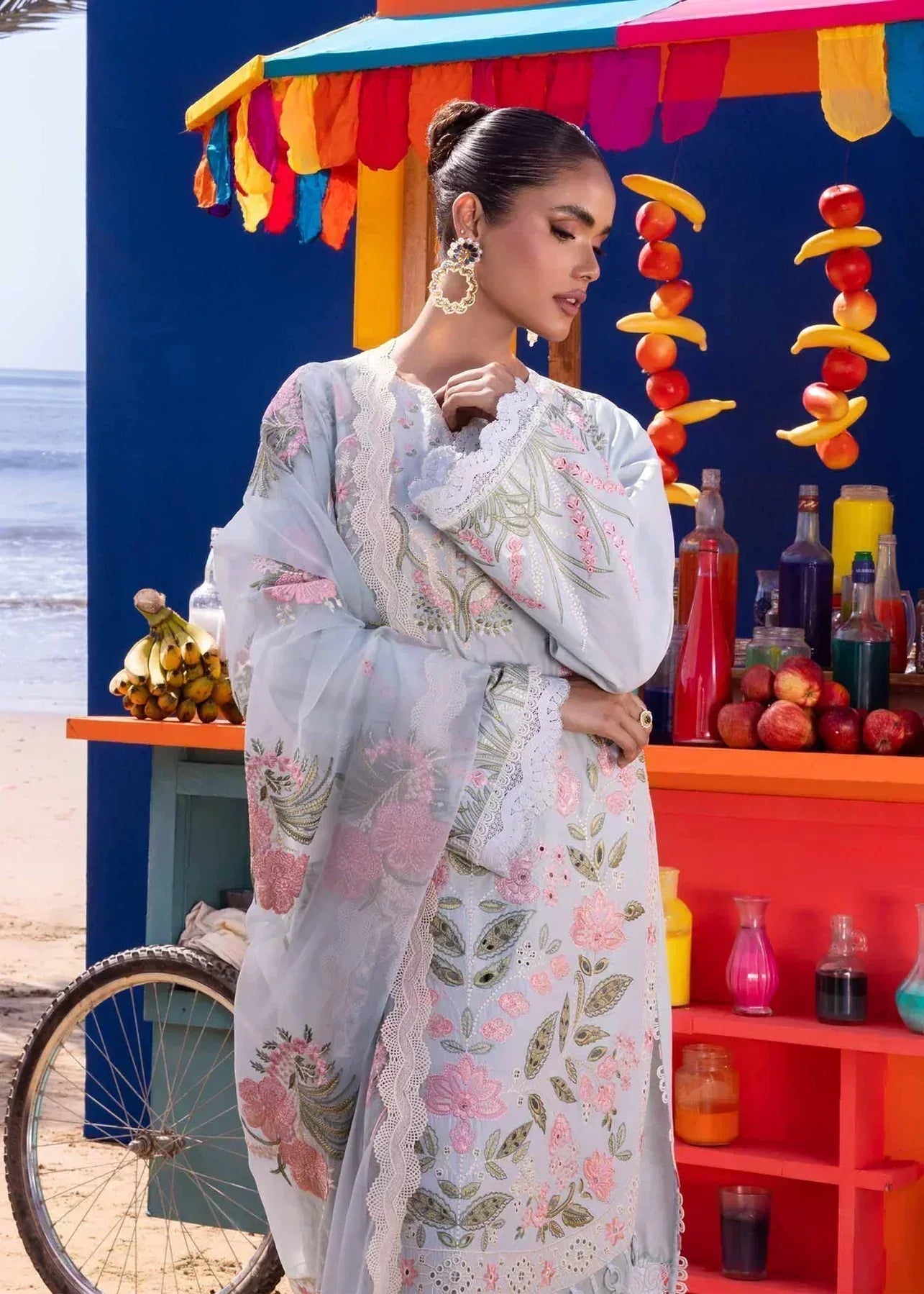 Akbar Aslam | Oasis Lawn 24 | Begonia - Aqsa Fabrics