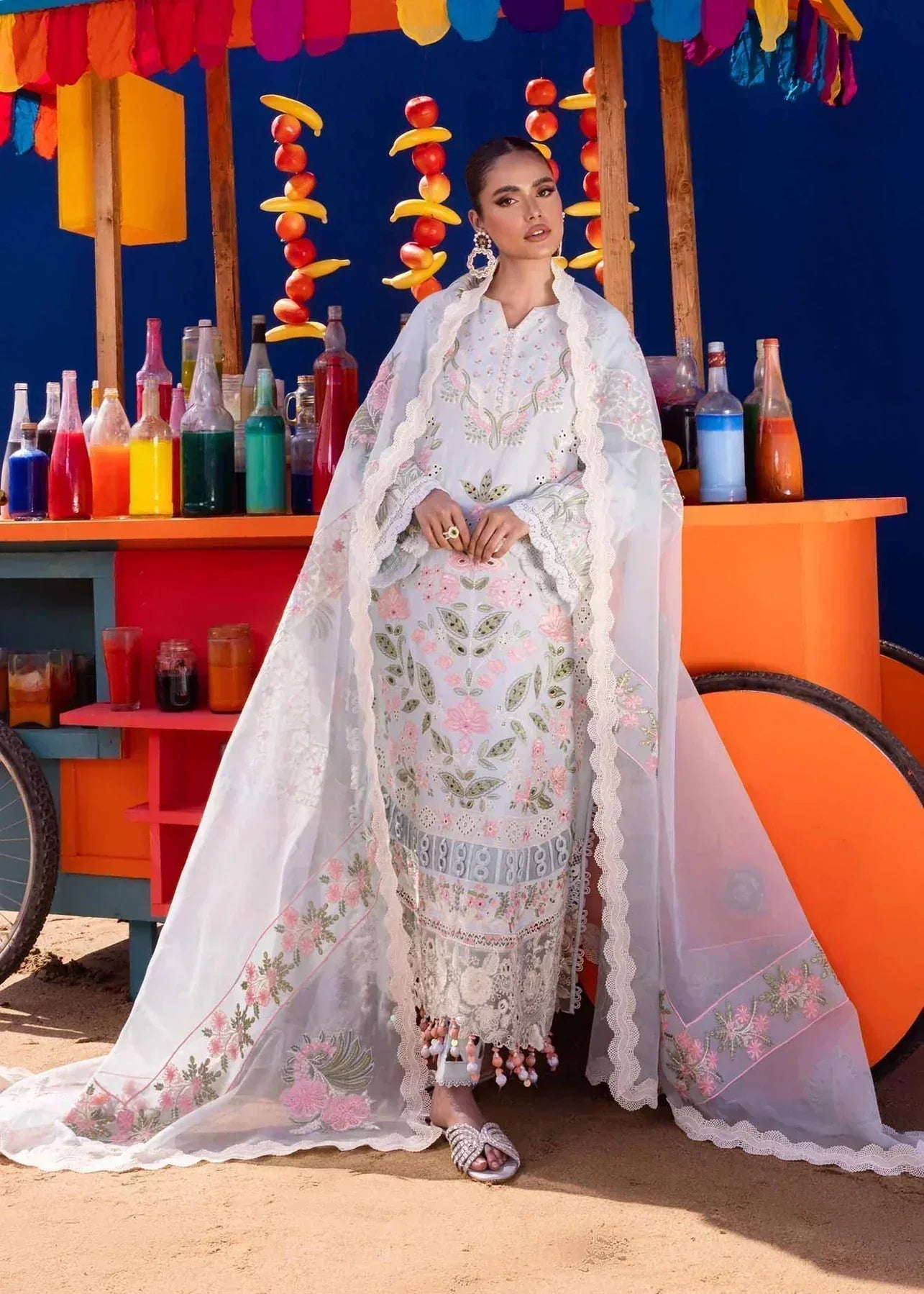 Akbar Aslam | Oasis Lawn 24 | Begonia - Aqsa Fabrics
