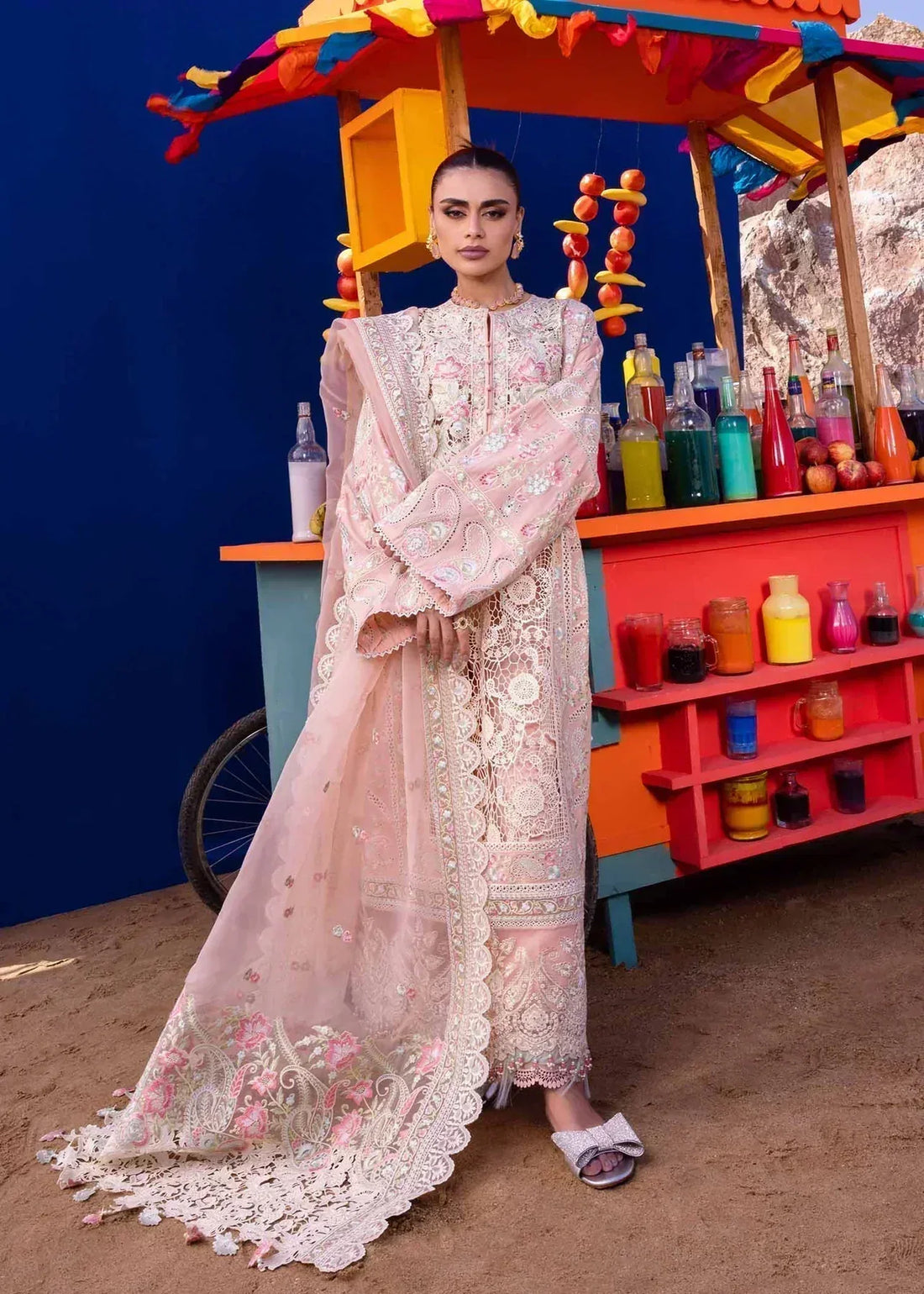 Akbar Aslam | Oasis Lawn 24 | Camellia - Aqsa Fabrics