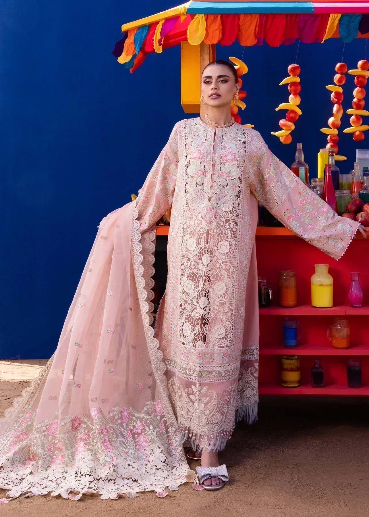 Akbar Aslam | Oasis Lawn 24 | Camellia - Aqsa Fabrics