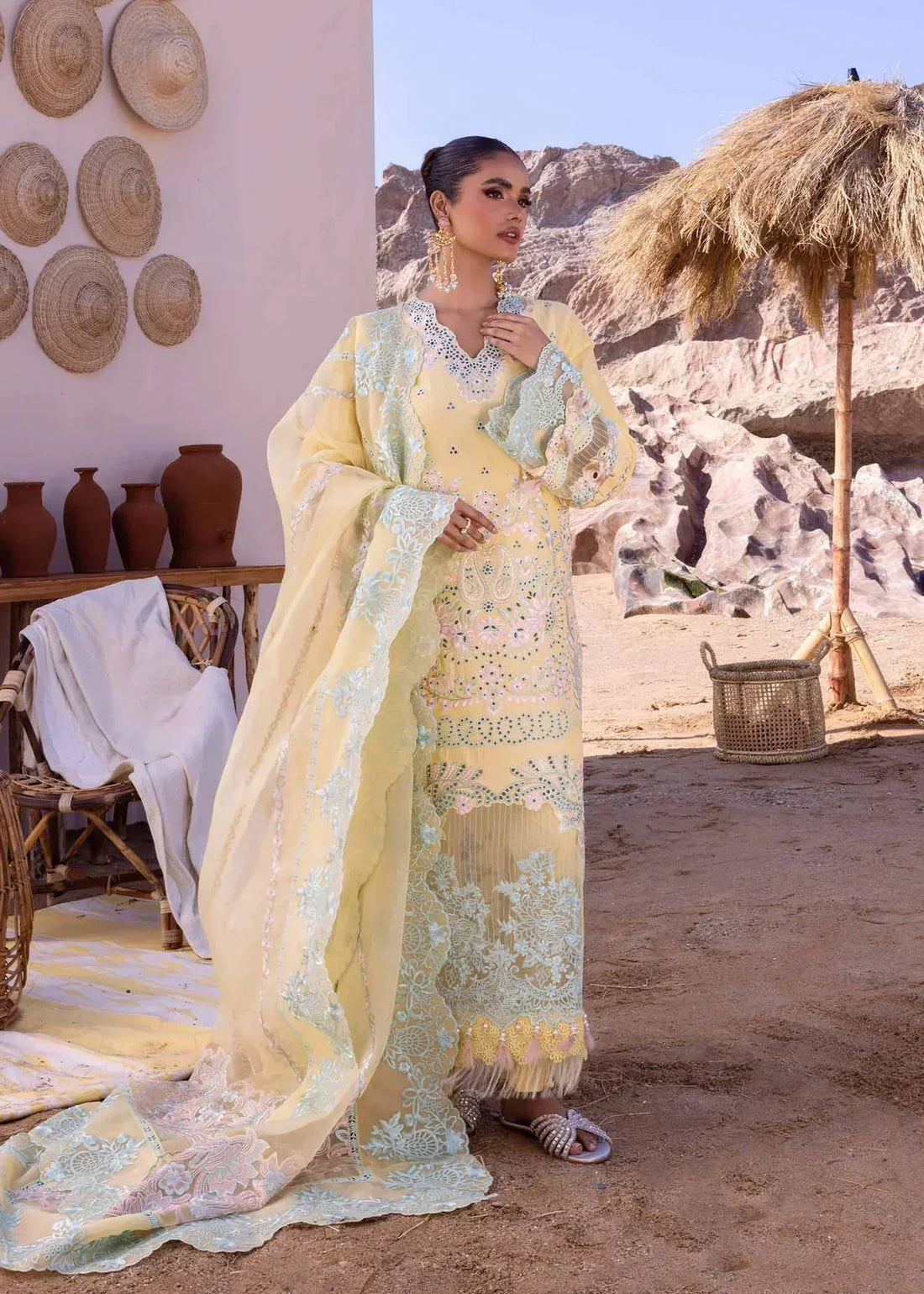 Akbar Aslam | Oasis Lawn 24 | Dahlia - Aqsa Fabrics