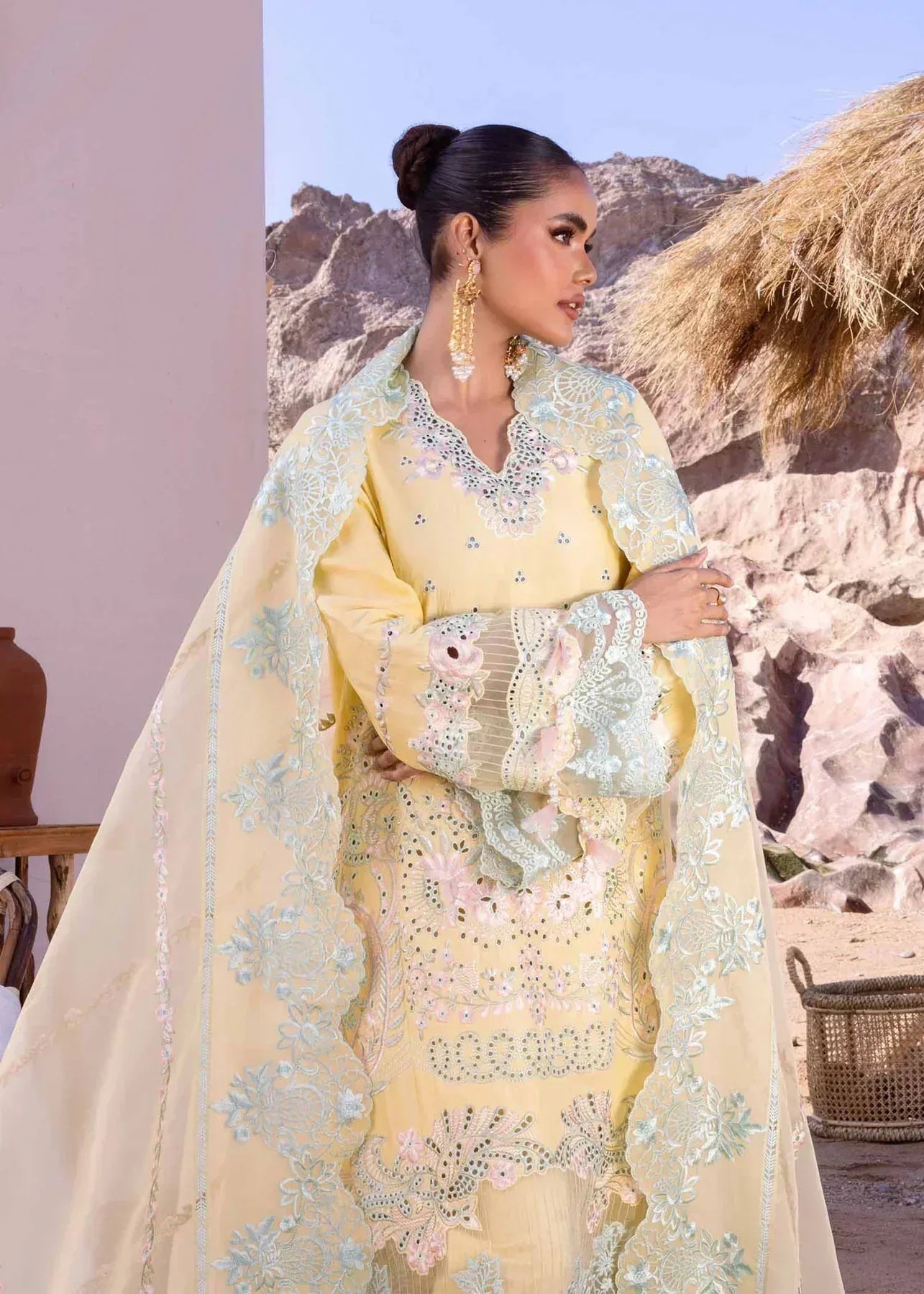 Akbar Aslam | Oasis Lawn 24 | Dahlia - Aqsa Fabrics