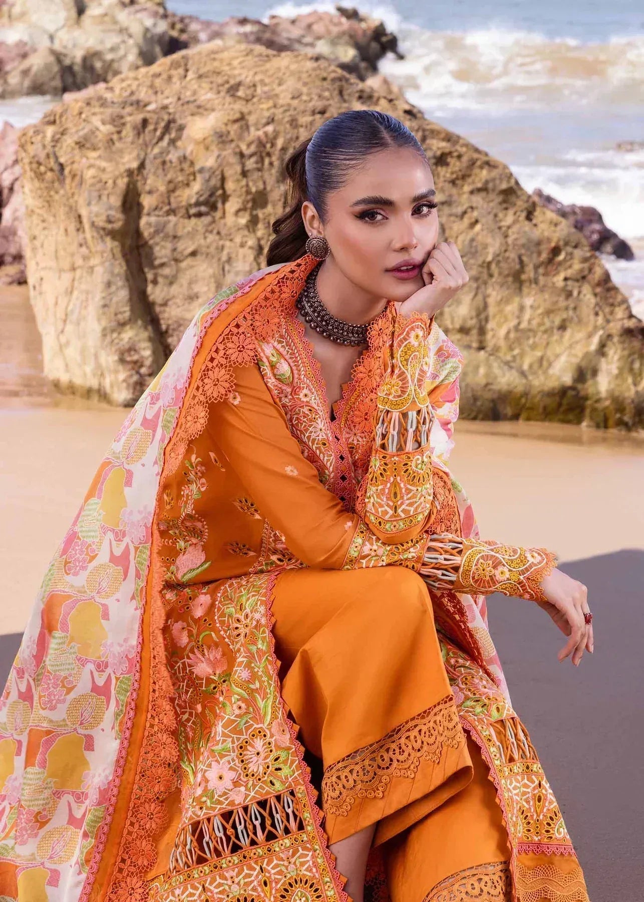 Akbar Aslam | Oasis Lawn 24 | Calla Lily - Aqsa Fabrics