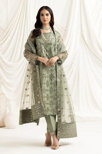 Alizeh | Dua Formals 23 | DUA-V02D02B-ALARA(PISTACHIO) - Aqsa Fabrics