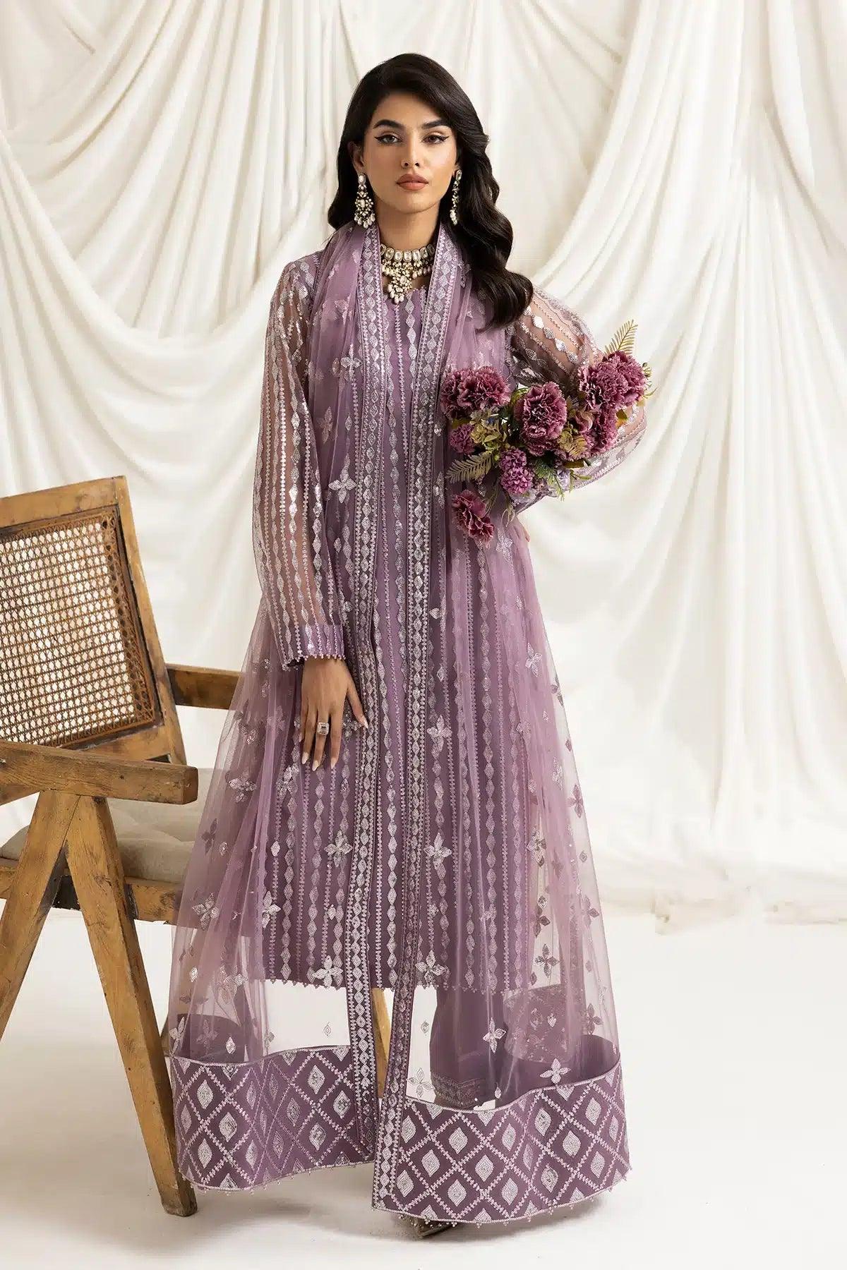 Alizeh | Dua Formals 23 | DUA-V02D03B-AYSAL(LILAC) - Aqsa Fabrics