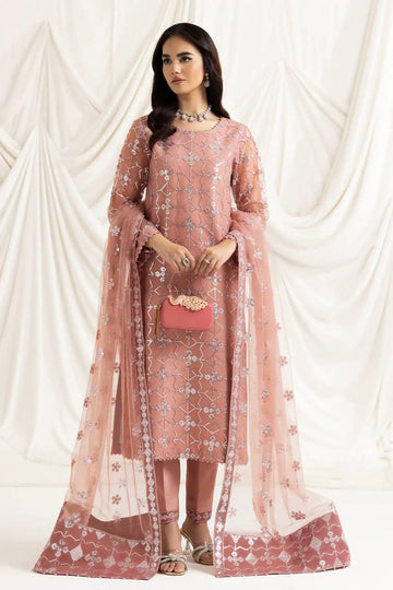 Alizeh | Dua Formals 23 | DUA-V02D04B-NAZIK(PINK) - Aqsa Fabrics
