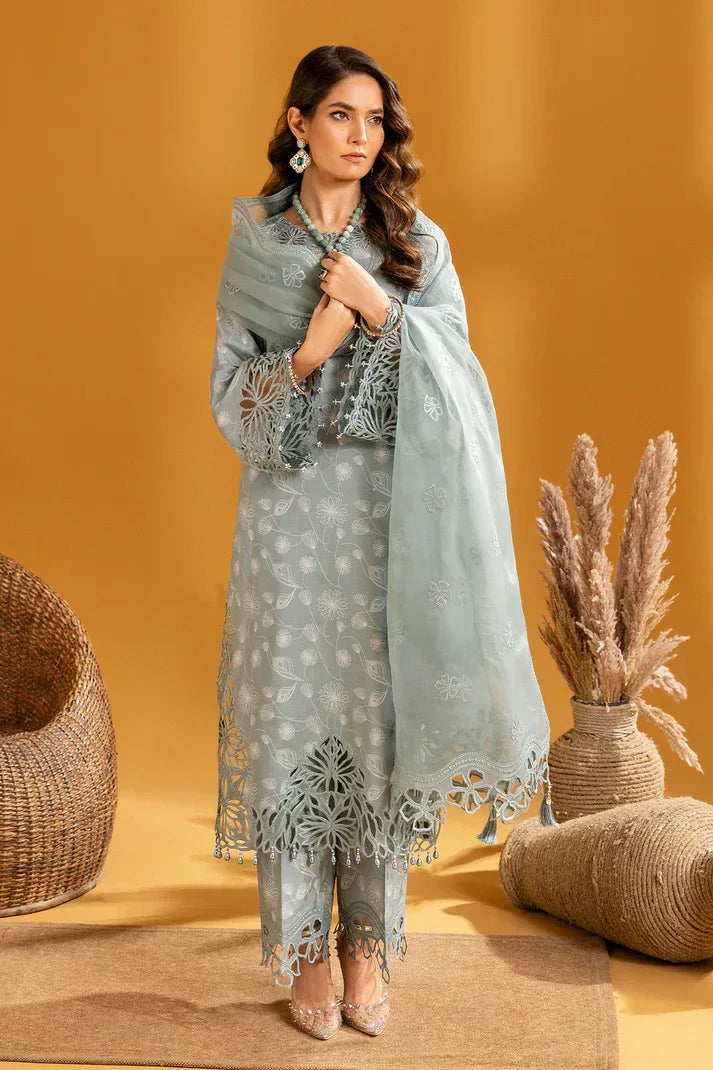Alizeh | Maahi Embroidered Lawn | Nyra - Aqsa Fabrics