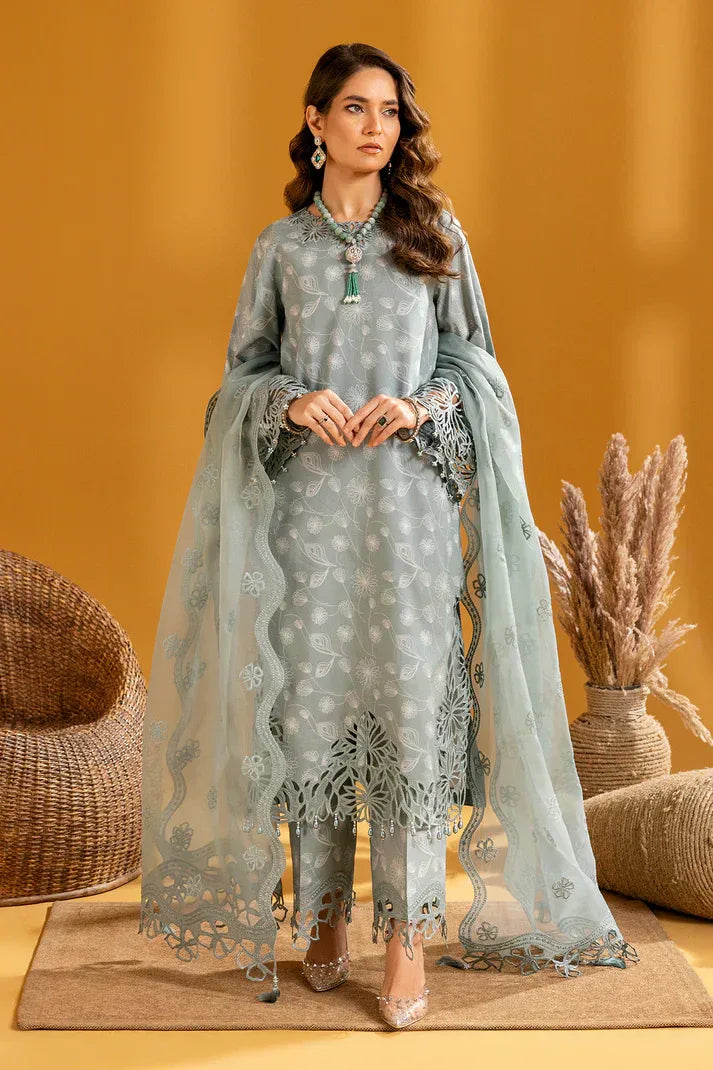 Alizeh | Maahi Embroidered Lawn | Nyra - Aqsa Fabrics