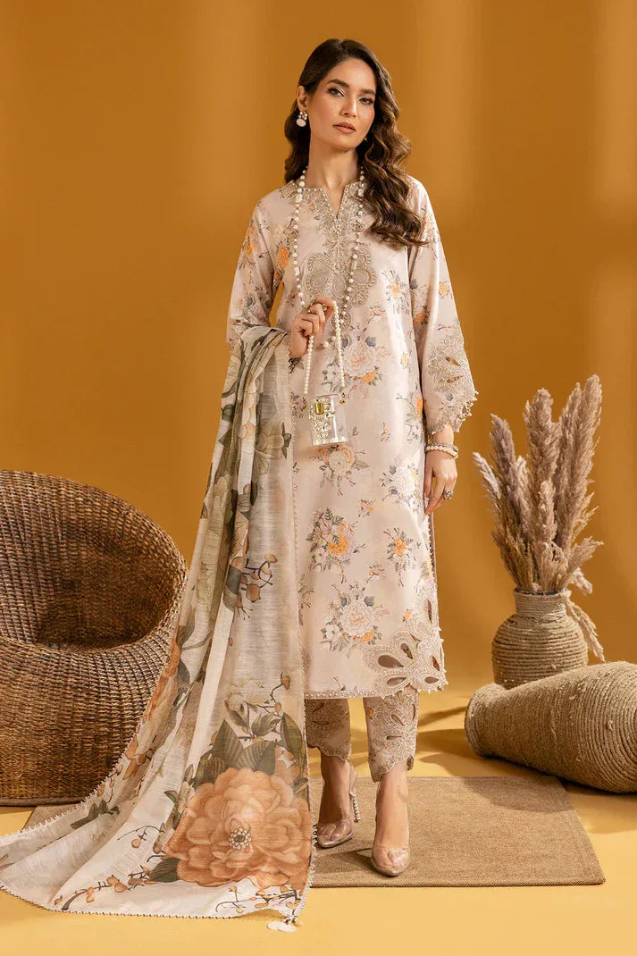 Alizeh | Maahi Embroidered Lawn | Hiza - Aqsa Fabrics
