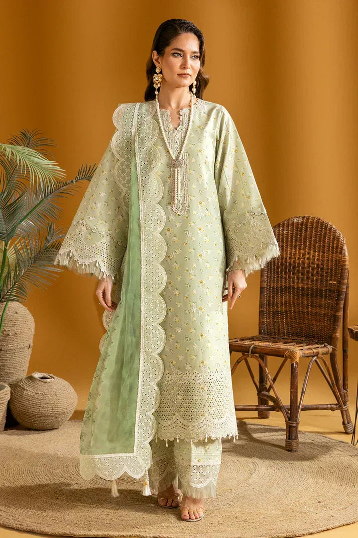 Alizeh | Maahi Embroidered Lawn | Ziva - Aqsa Fabrics