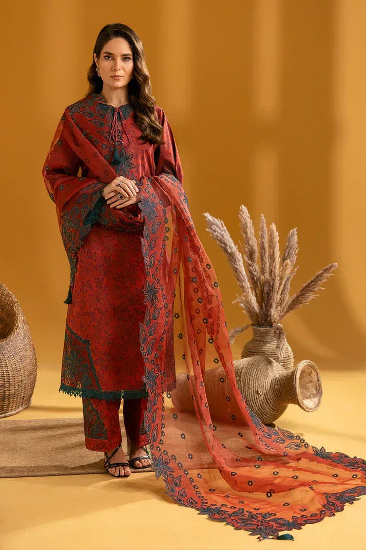 Alizeh | Maahi Embroidered Lawn | Mira - Aqsa Fabrics