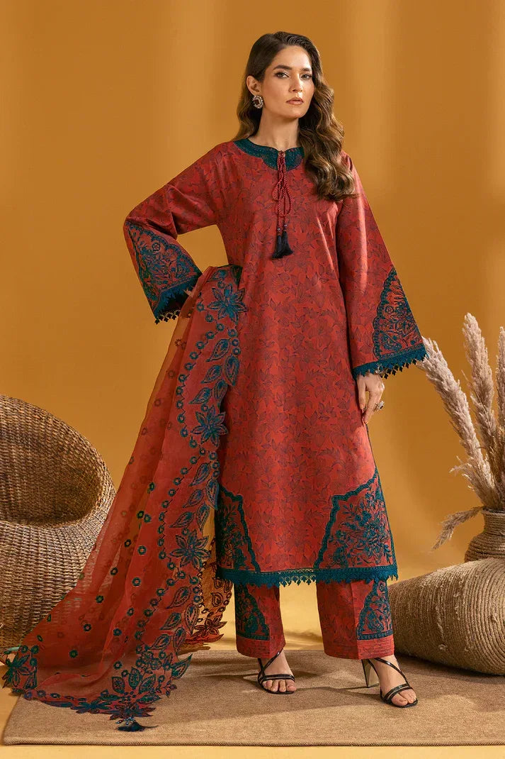 Alizeh | Maahi Embroidered Lawn | Mira - Aqsa Fabrics