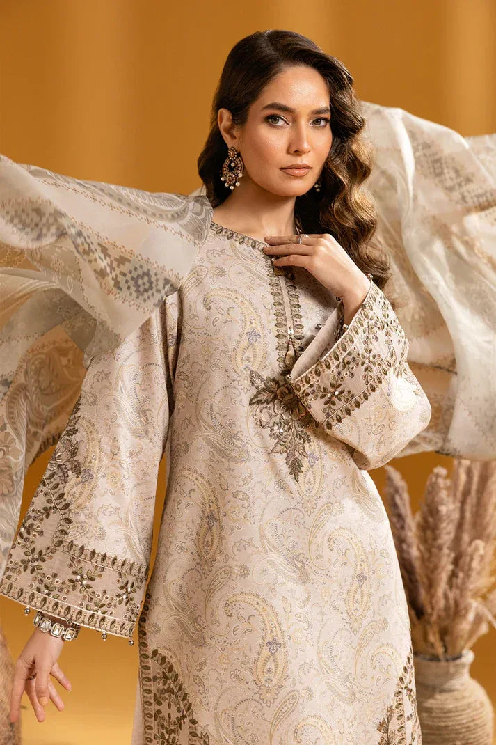 Alizeh | Maahi Embroidered Lawn | Hira - Aqsa Fabrics