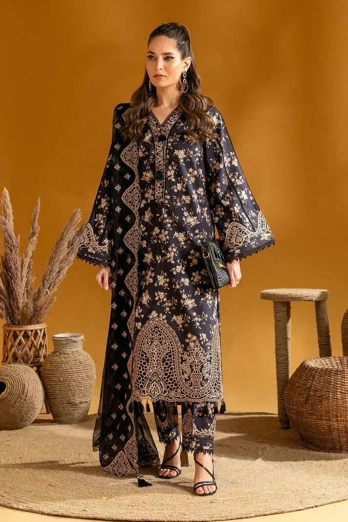 Alizeh | Maahi Embroidered Lawn | Tara - Aqsa Fabrics
