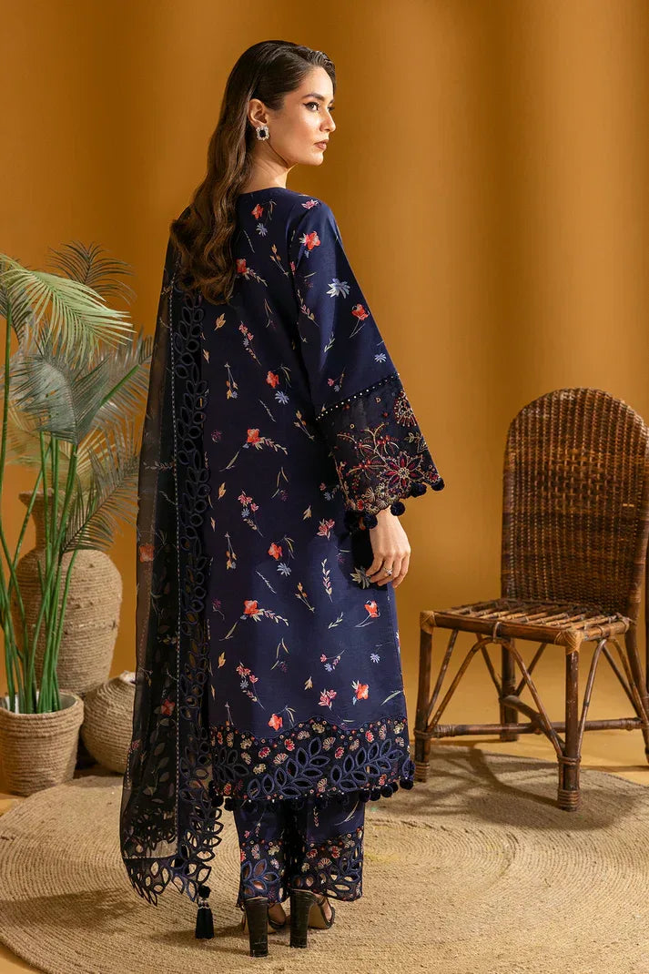 Alizeh | Maahi Embroidered Lawn | Iris - Aqsa Fabrics