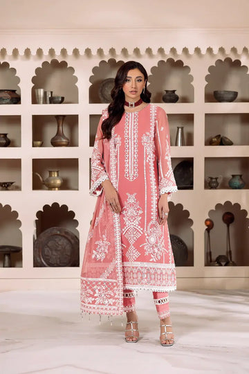 Alizeh | Dua Formals 23 | DUA-V01D04B- MEHRUNISA ( PINK ) - Aqsa Fabrics