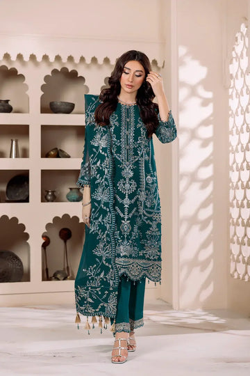 Alizeh | Dua Formals 23 | DUA-V01D02B- LYRA ( ZINC ) - Aqsa Fabrics