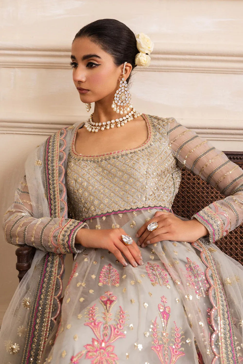 Maryum N Maria | Izara Formals | AMUMET - MW40026 - Aqsa Fabrics