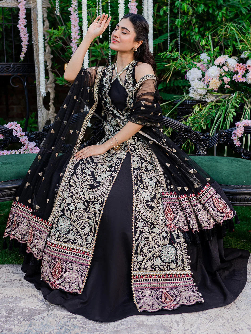 Izel | Heeriye Festive Collection |Surmaya - Aqsa Fabrics