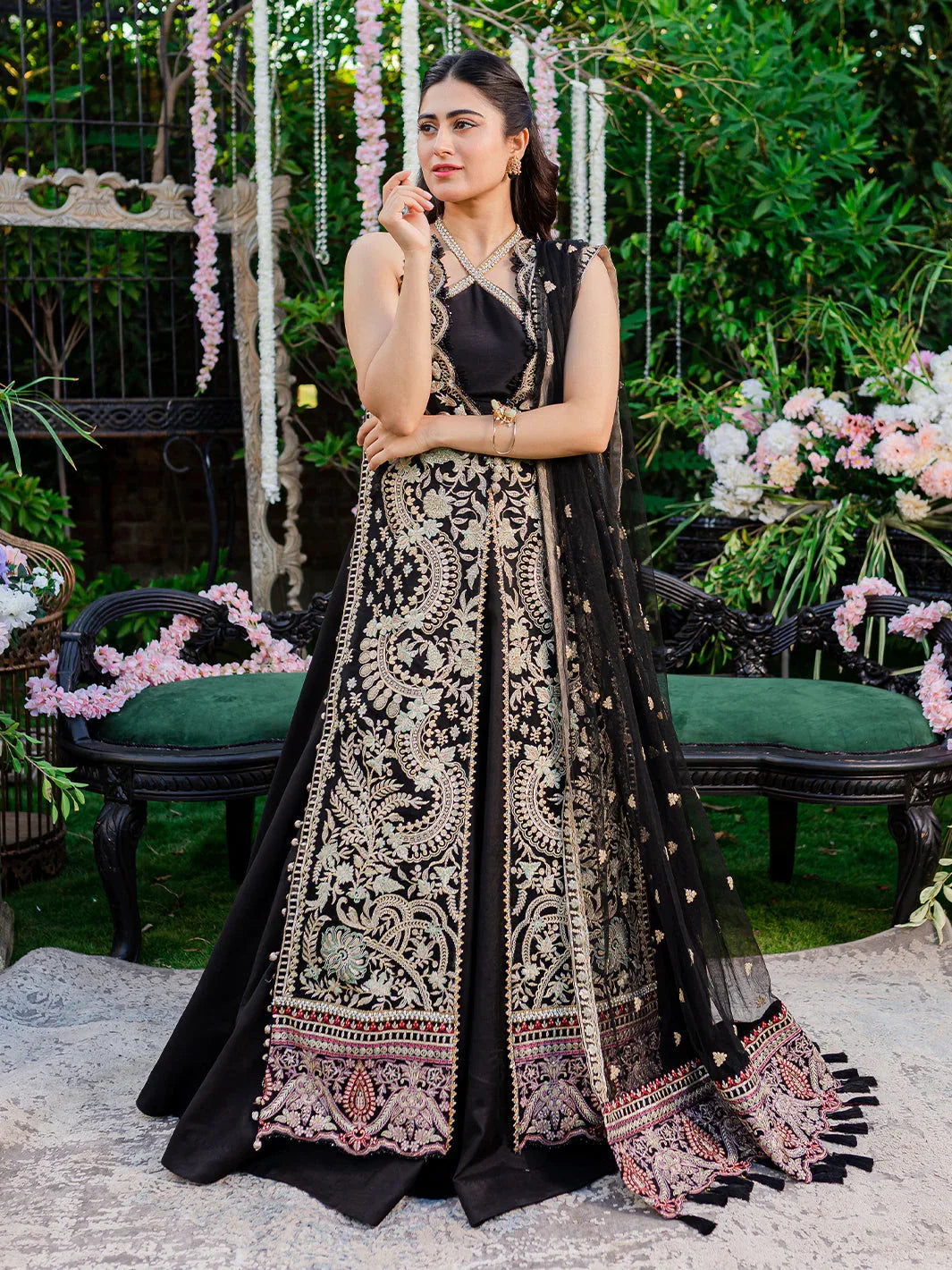 Izel | Heeriye Festive Collection |Surmaya - Aqsa Fabrics
