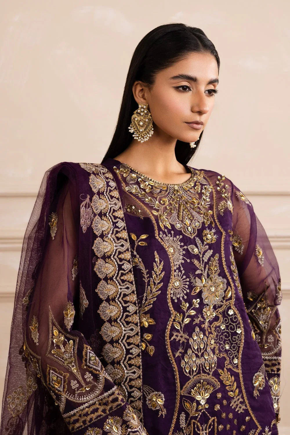 Maryum N Maria | Izara Formals | ARIANA - MW40031 - Aqsa Fabrics