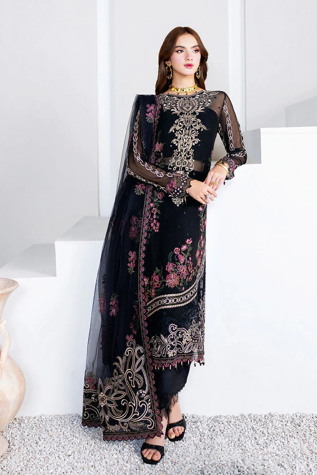 Ramsha | Arzoo Chiffon | U-204 - Aqsa Fabrics