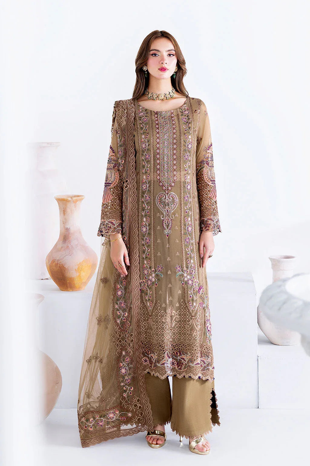 Ramsha | Arzoo Chiffon | U-210 - Aqsa Fabrics
