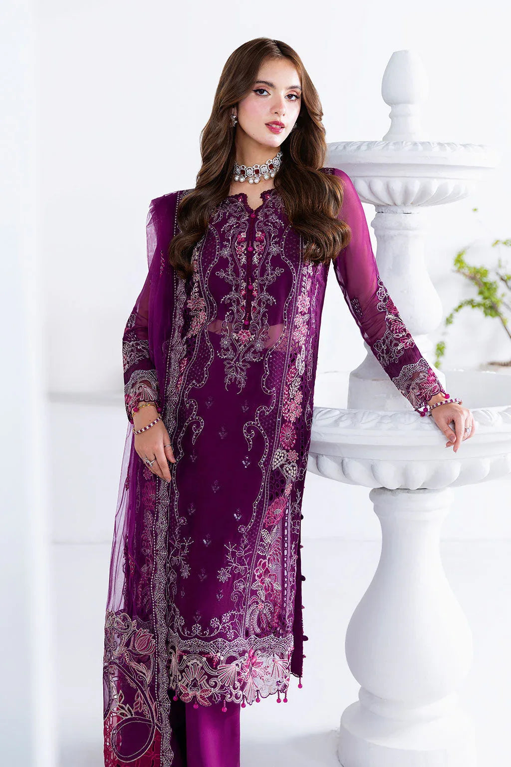 Ramsha | Arzoo Chiffon | U-206 - Aqsa Fabrics