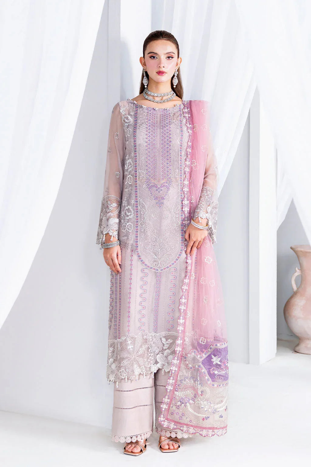 Ramsha | Arzoo Chiffon | U-209 - Aqsa Fabrics