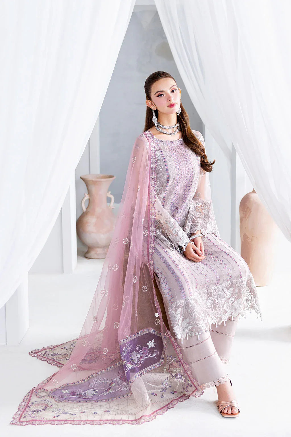 Ramsha | Arzoo Chiffon | U-209 - Aqsa Fabrics