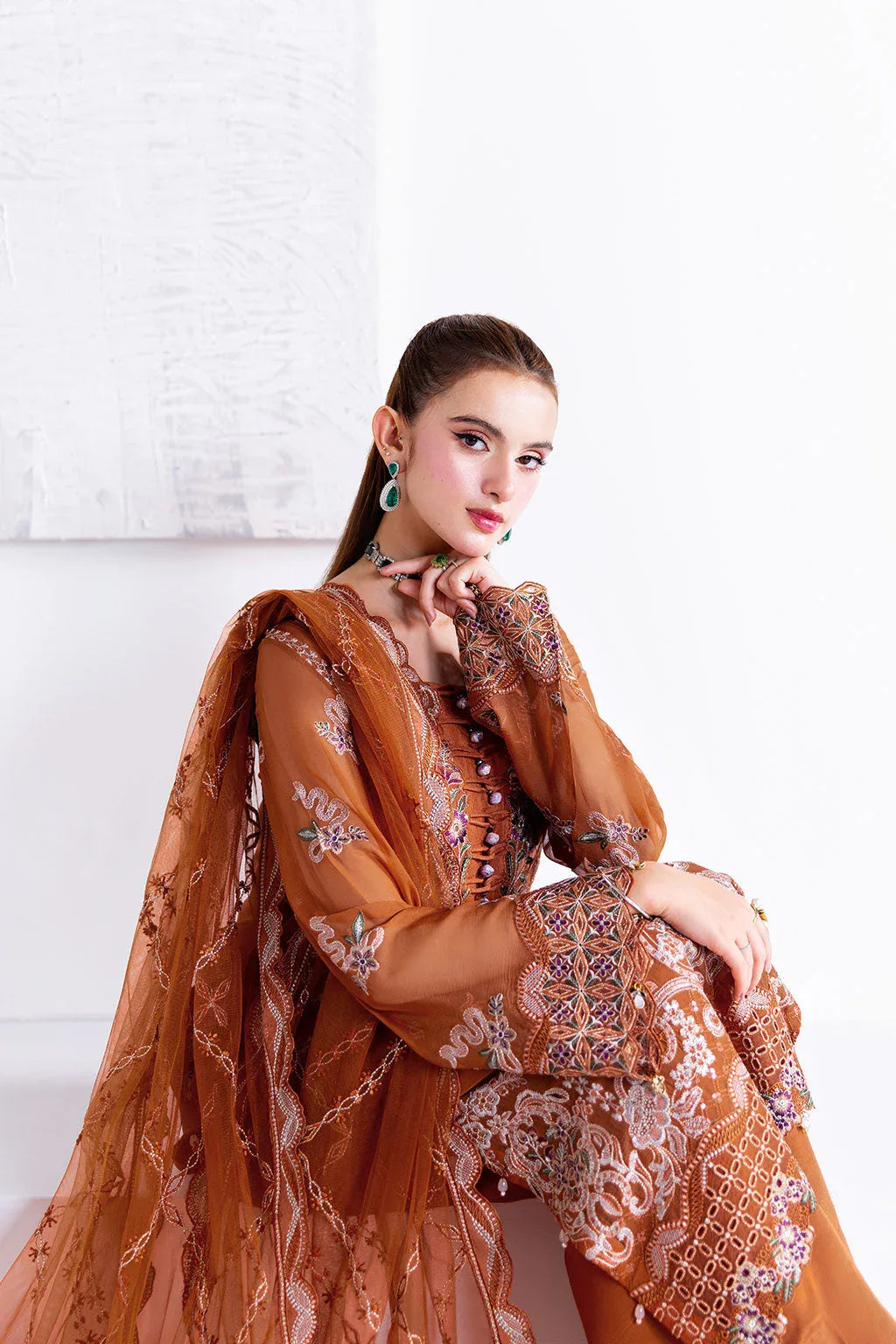 Ramsha | Arzoo Chiffon | U-208 - Aqsa Fabrics