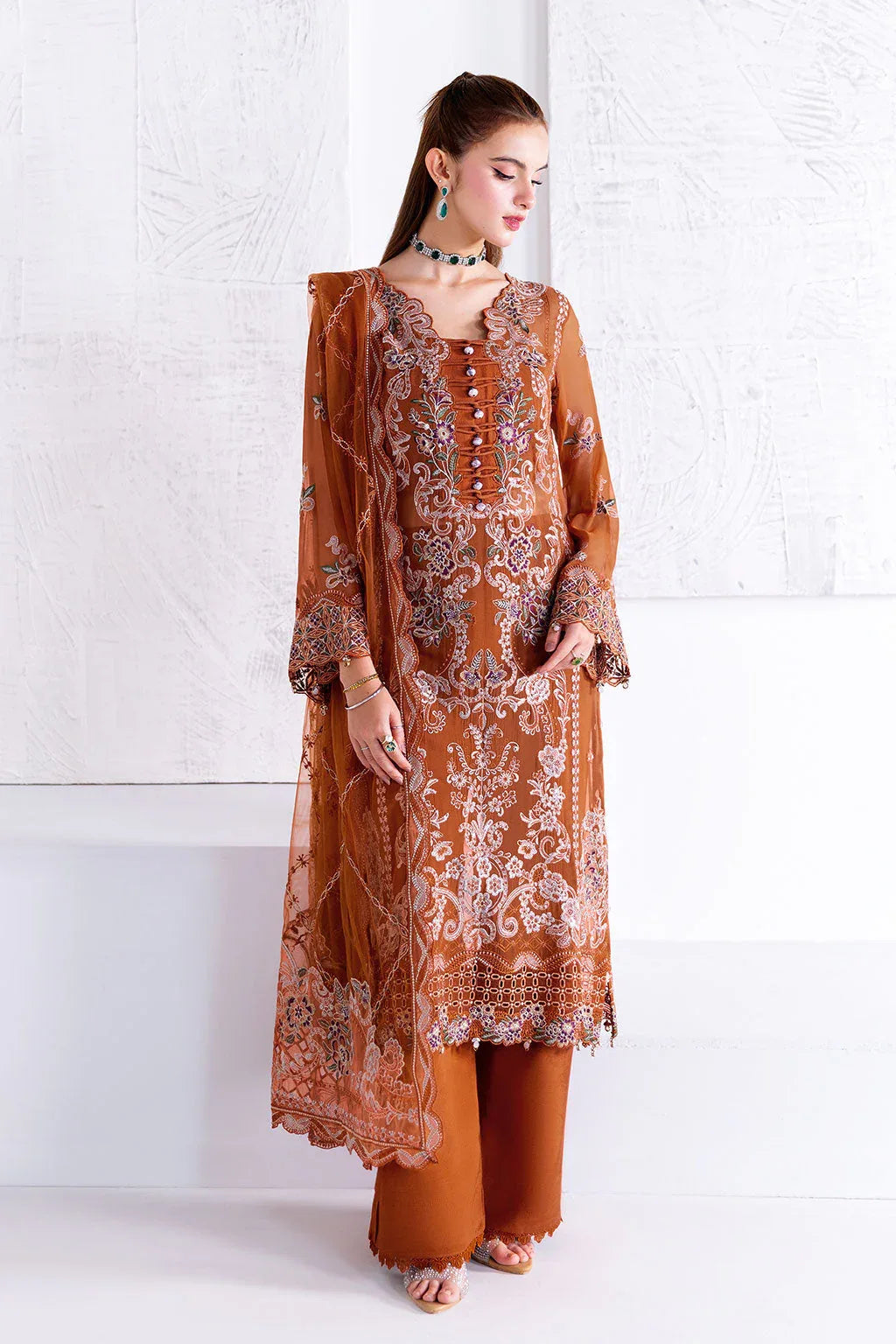 Ramsha | Arzoo Chiffon | U-208 - Aqsa Fabrics