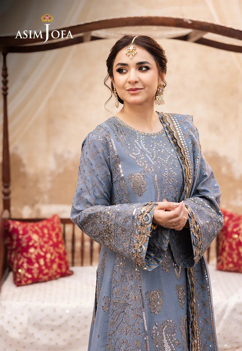 Asim Jofa | Chikankari Eid24 | AJCE-12 - Aqsa Fabrics