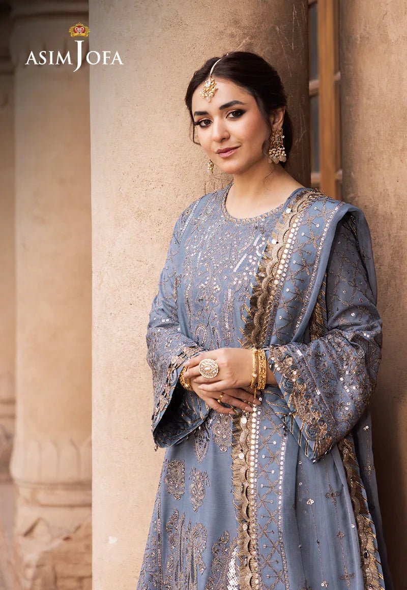 Asim Jofa | Chikankari Eid24 | AJCE-12 - Aqsa Fabrics