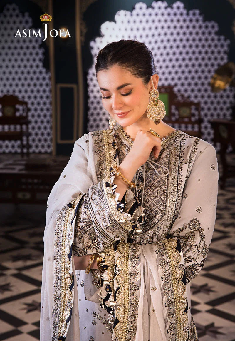 Asim Jofa | Fasana e Ishq Eid Luxury Lawn | AJFI-28 - Aqsa Fabrics
