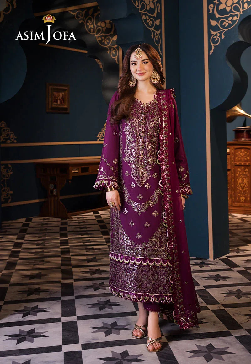 Asim Jofa | Fasana e Ishq Eid Luxury Lawn | AJFI-11 - Aqsa Fabrics