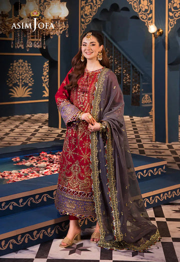 Asim Jofa | Fasana e Ishq Eid Luxury Lawn | AJFI-27 - Aqsa Fabrics