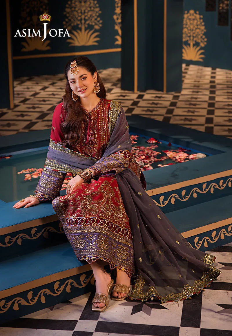 Asim Jofa | Fasana e Ishq Eid Luxury Lawn | AJFI-27 - Aqsa Fabrics