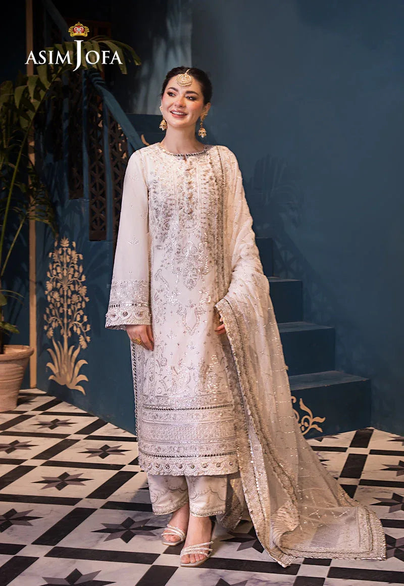 Asim Jofa | Fasana e Ishq Eid Luxury Lawn | AJFI-08 - Aqsa Fabrics