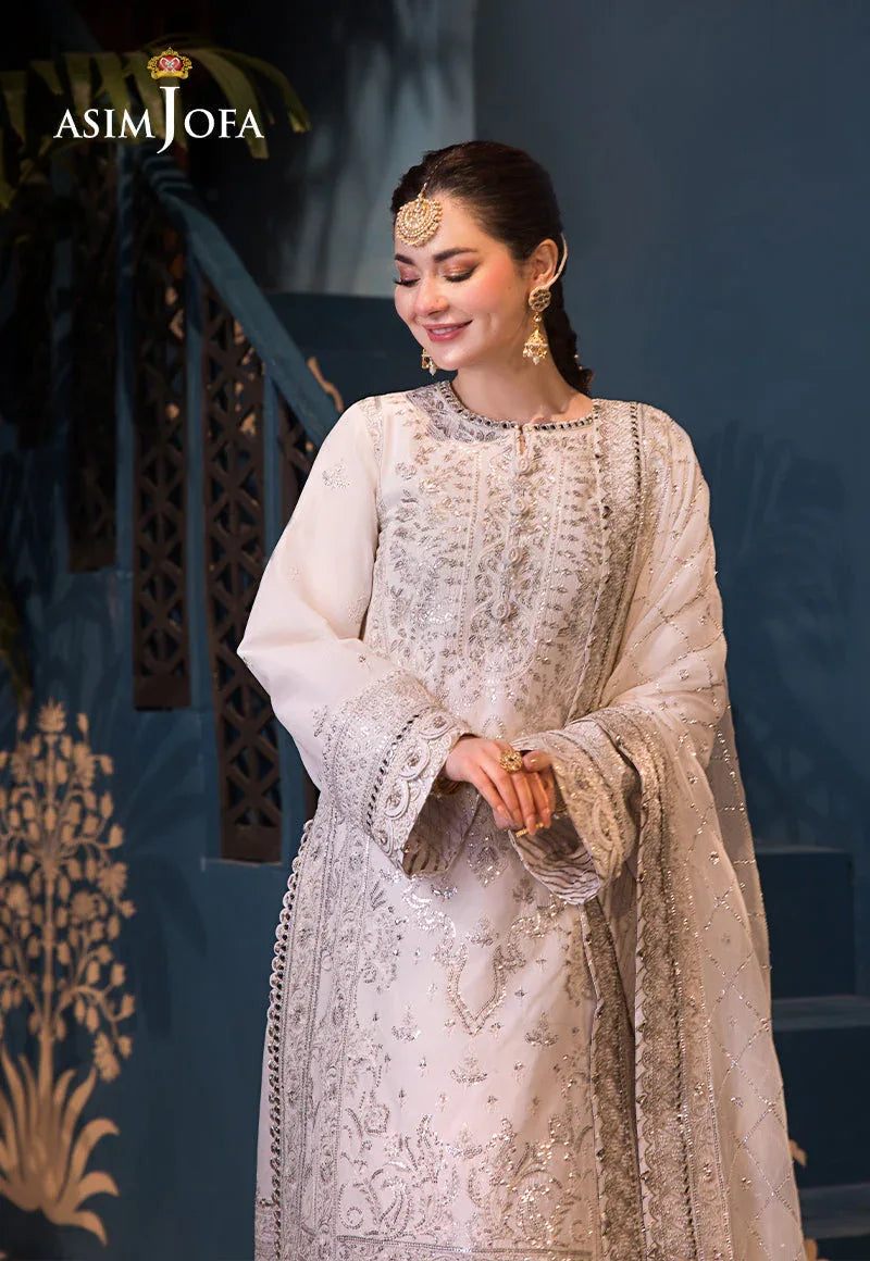 Asim Jofa | Fasana e Ishq Eid Luxury Lawn | AJFI-08 - Aqsa Fabrics