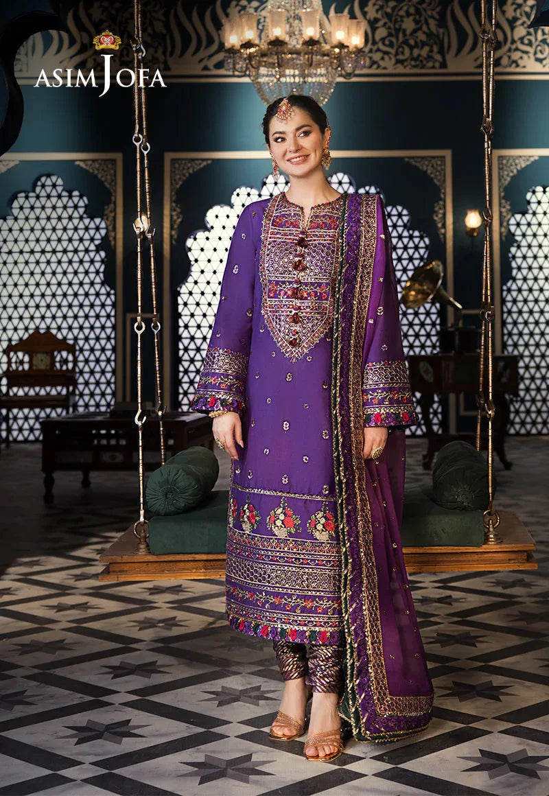 Asim Jofa | Fasana e Ishq Eid Luxury Lawn | AJFI-16 - Aqsa Fabrics