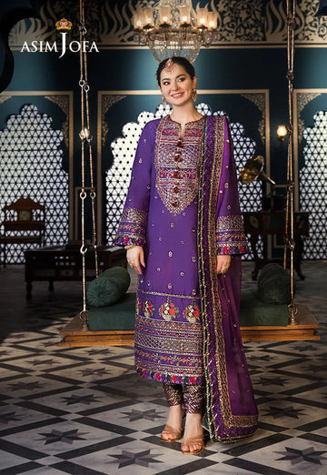 Asim Jofa | Fasana e Ishq Eid Luxury Lawn | AJFI-16 - Aqsa Fabrics