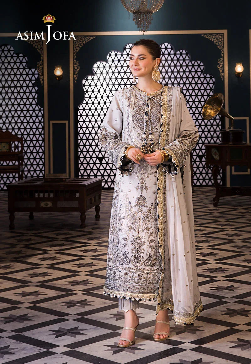 Asim Jofa | Fasana e Ishq Eid Luxury Lawn | AJFI-28 - Aqsa Fabrics