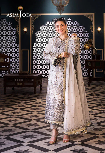 Asim Jofa | Fasana e Ishq Eid Luxury Lawn | AJFI-28 - Aqsa Fabrics