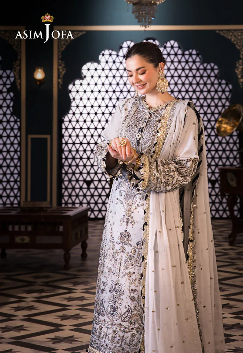 Asim Jofa | Fasana e Ishq Eid Luxury Lawn | AJFI-28 - Aqsa Fabrics
