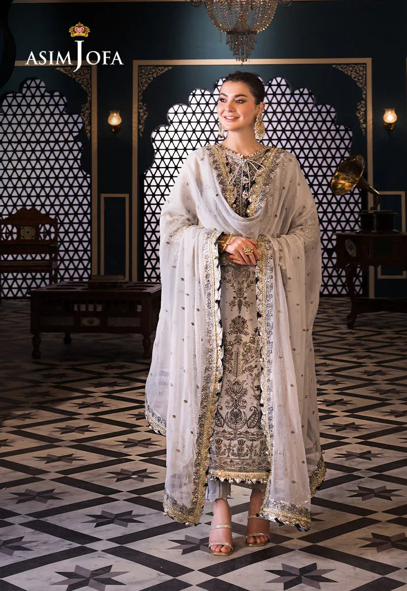 Asim Jofa | Fasana e Ishq Eid Luxury Lawn | AJFI-28 - Aqsa Fabrics